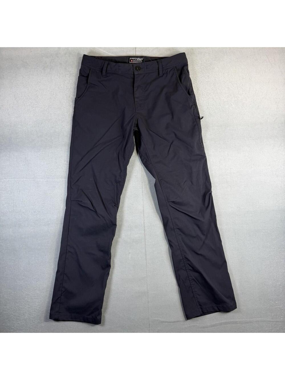 686 Everywhere Pants Mens 30x30 Black Relaxed Fit Chino Stretch Travel